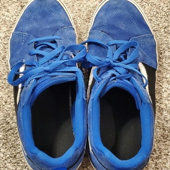 Vans Blue Suede Filmore Sneakers Mens size 7, Womens sz 9 - Picture 10 of 12